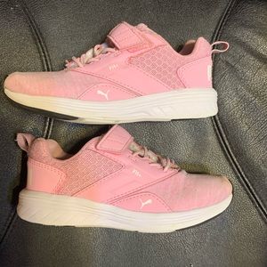 Puma Free Run Pink Girls 10 Running Shoe